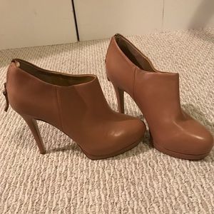 Brand new Nine West bootie pumps in nude!